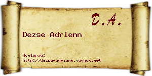 Dezse Adrienn névjegykártya