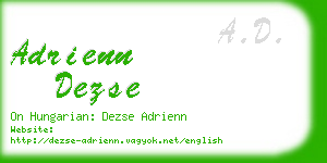 adrienn dezse business card